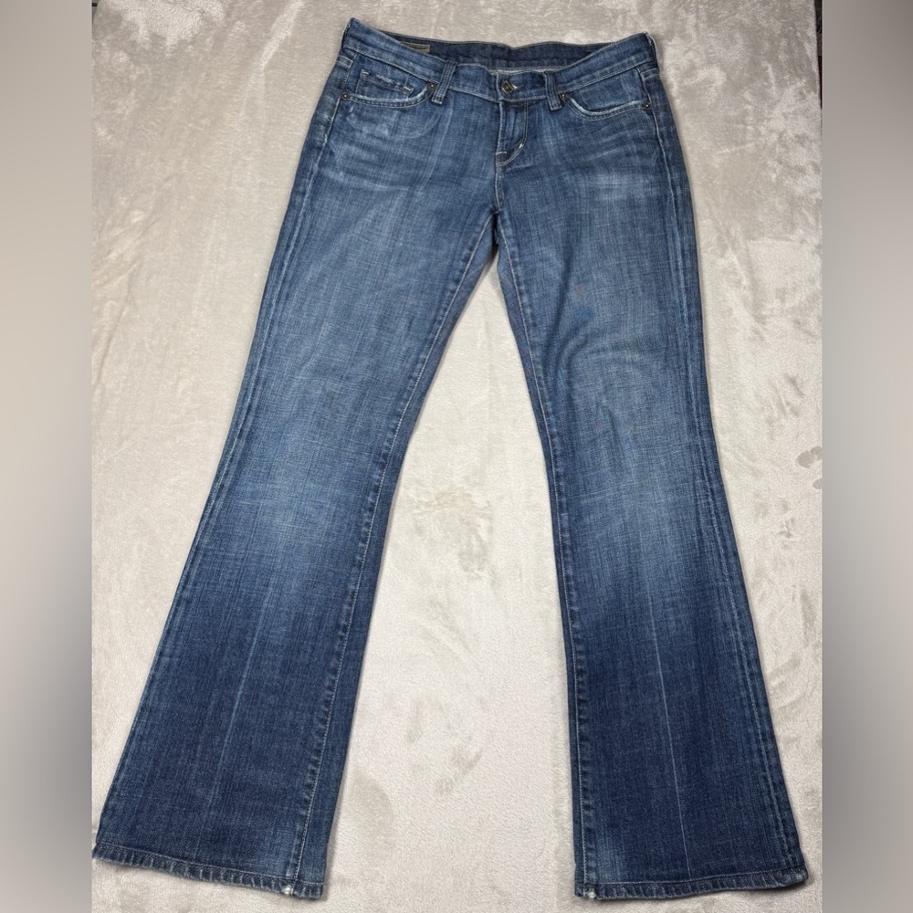 Vintage Y2K Citizens of Humanity COH Low Rise Bootcut Kelly Blue Jeans Size 26 - Picture 5 of 16